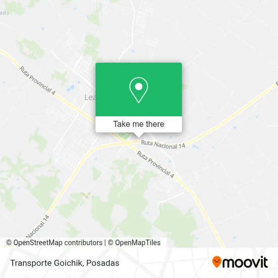 Transporte Goichik map