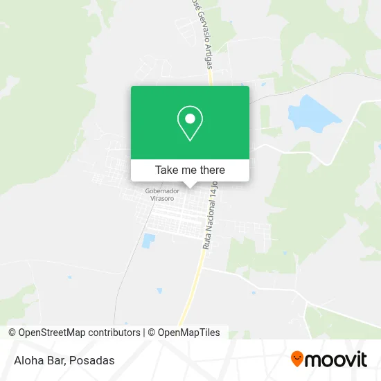 Aloha Bar map