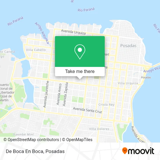 De Boca En Boca map