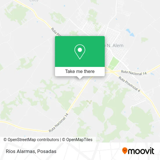 Ríos Alarmas map