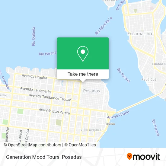Generation Mood Tours map
