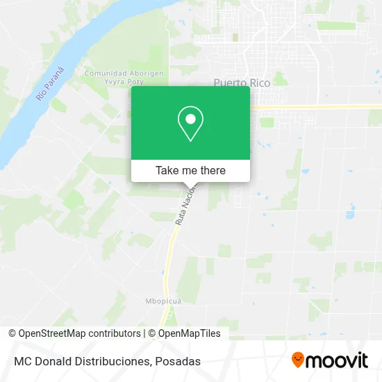 MC Donald Distribuciones map