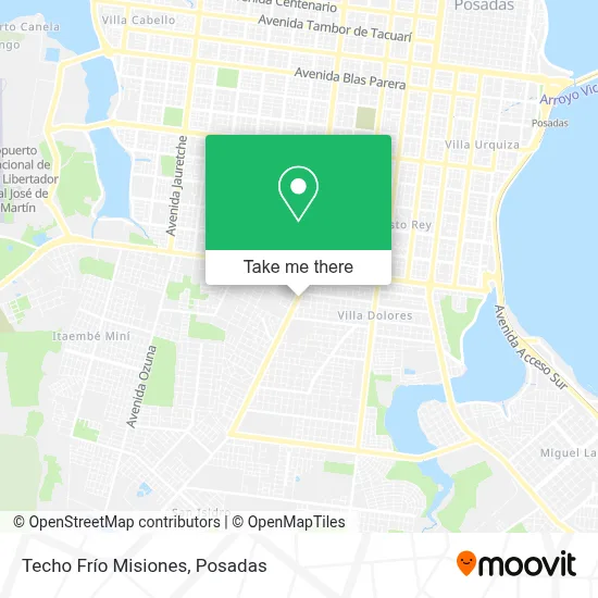 Techo Frío Misiones map