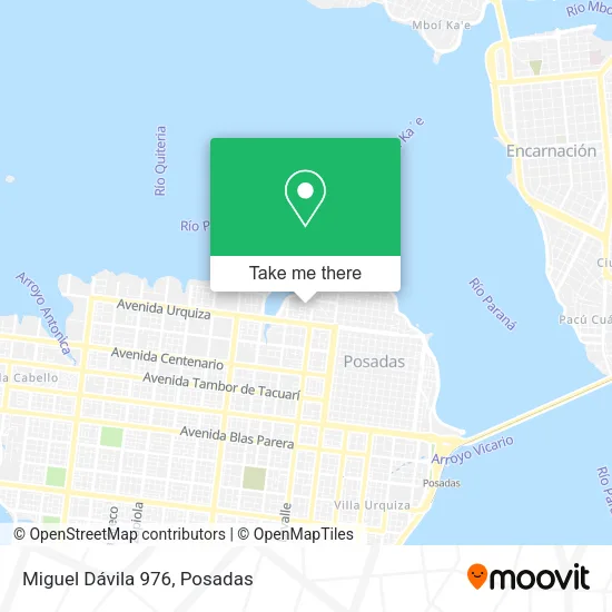 Miguel Dávila 976 map