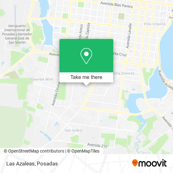 Las Azaleas map