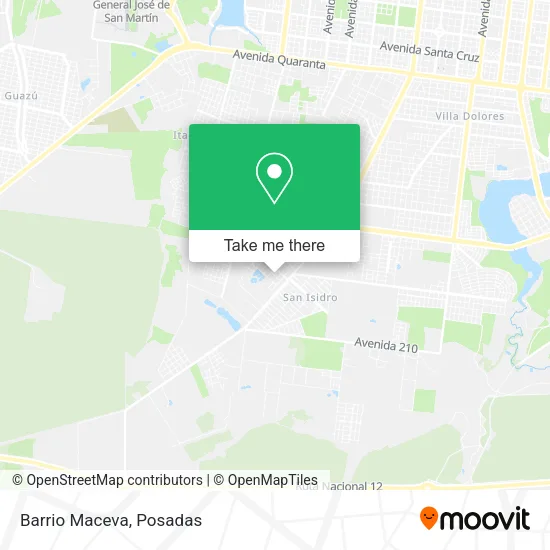 Barrio  Maceva map