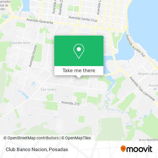 Club Banco Nacion map