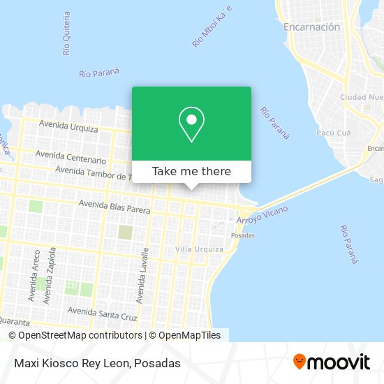 Mapa de Maxi Kiosco Rey Leon