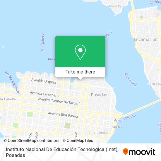Instituto Nacional De Educación Tecnológica (Inet) map
