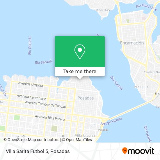 Mapa de Villa Sarita Futbol 5