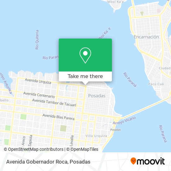 Mapa de Avenida Gobernador Roca