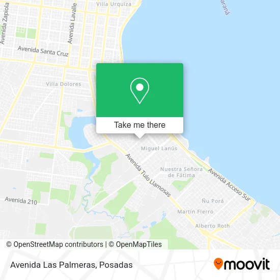 Avenida Las Palmeras map