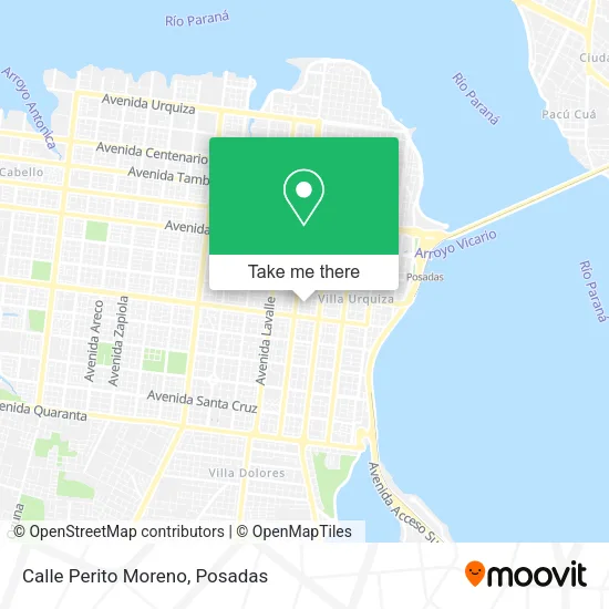 Calle Perito Moreno map