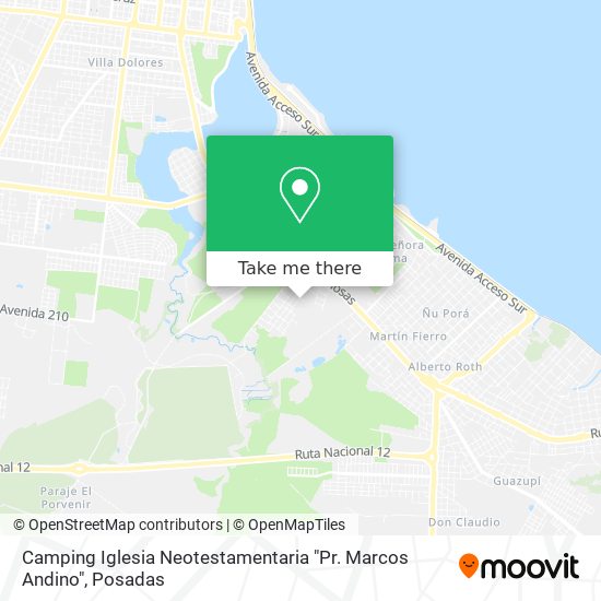 Mapa de Camping Iglesia Neotestamentaria "Pr. Marcos Andino"