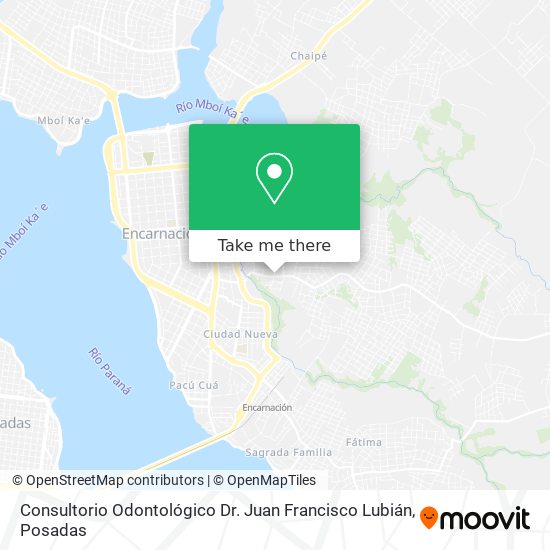 Consultorio Odontológico Dr. Juan Francisco Lubián map