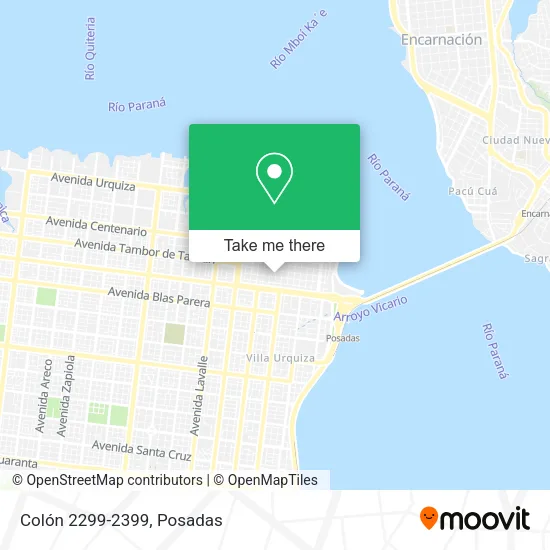 Colón 2299-2399 map