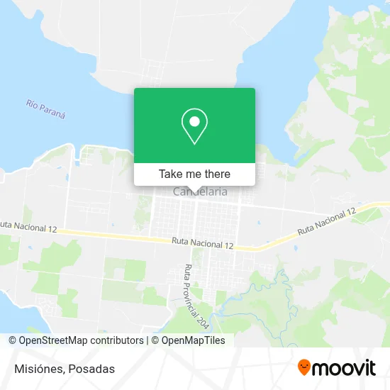 Misiónes map
