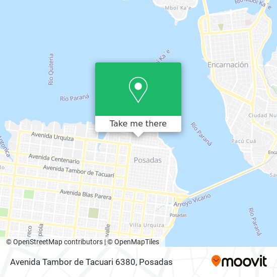 Mapa de Avenida Tambor de Tacuari 6380