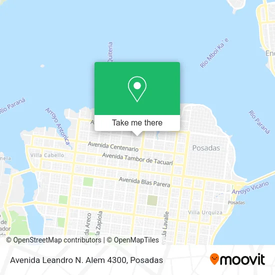 Avenida Leandro N. Alem 4300 map