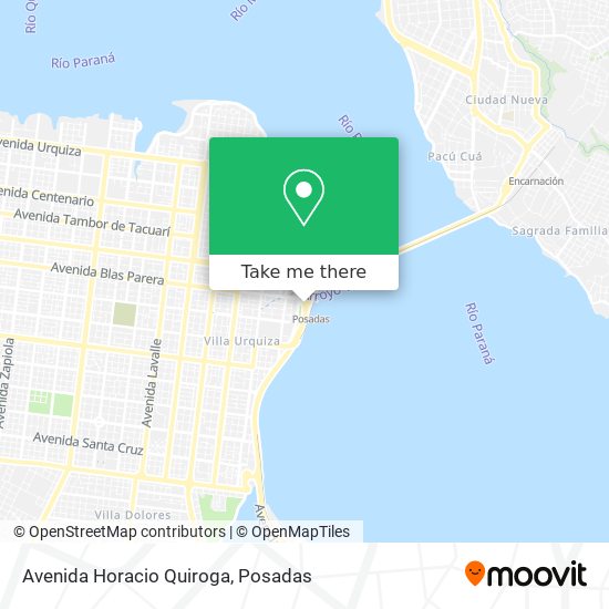 Avenida Horacio Quiroga map