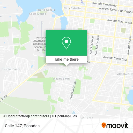 Calle 147 map