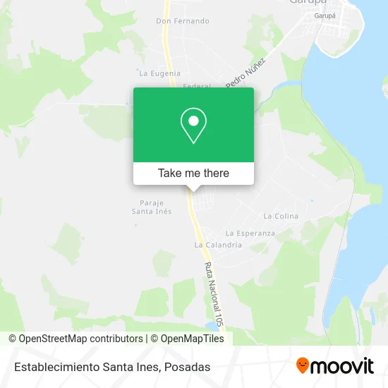 Establecimiento Santa Ines map