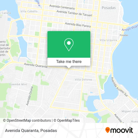 Avenida Quaranta map