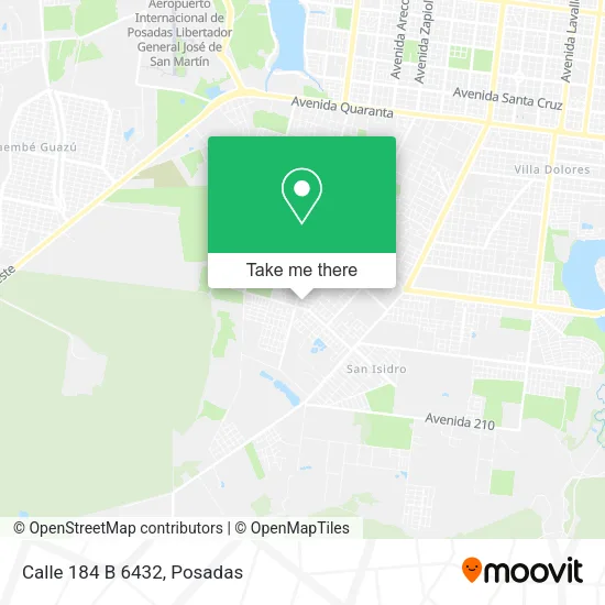 Mapa de Calle 184 B 6432