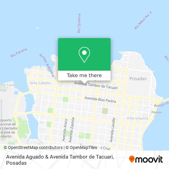 Avenida Aguado & Avenida Tambor de Tacuari map