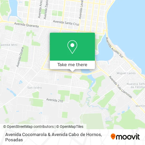 Mapa de Avenida Cocomarola & Avenida Cabo de Hornos