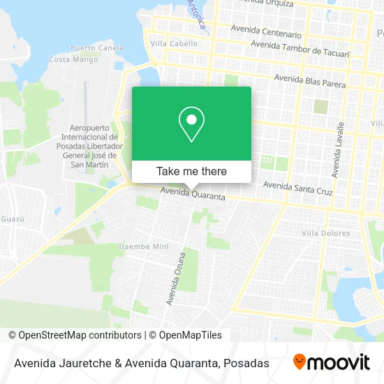 Avenida Jauretche & Avenida Quaranta map