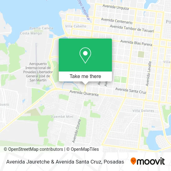 Avenida Jauretche & Avenida Santa Cruz map