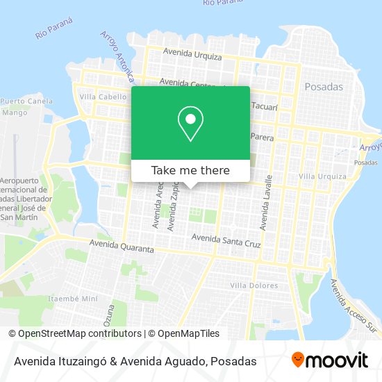 Avenida Ituzaingó & Avenida Aguado map