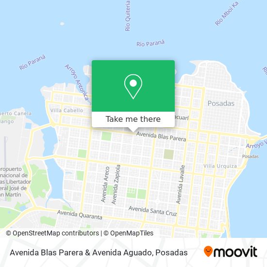 Avenida Blas Parera & Avenida Aguado map