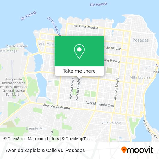 Avenida Zapiola & Calle 90 map