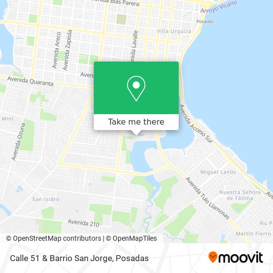 Calle 51 & Barrio San Jorge map