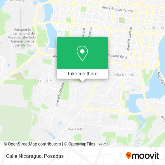 Mapa de Calle Nicaragua