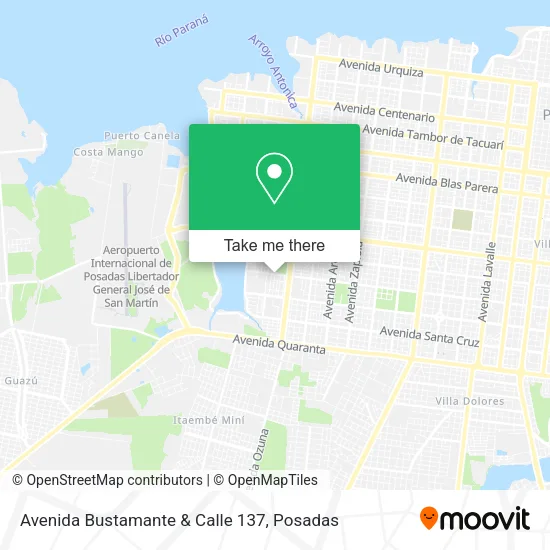 Avenida Bustamante & Calle 137 map