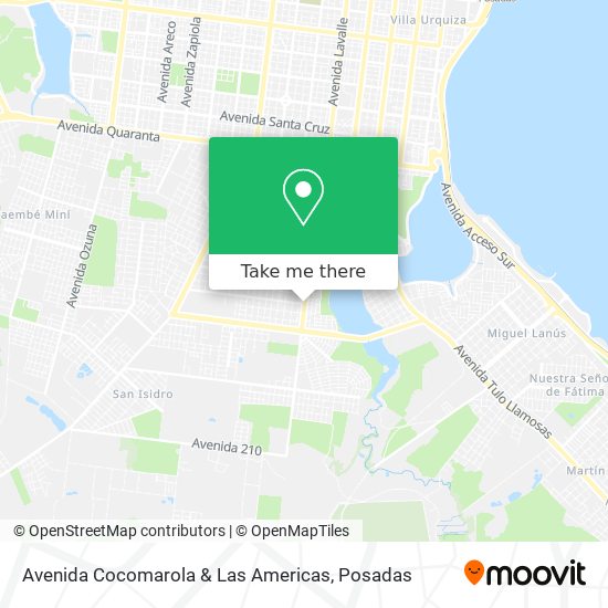 Avenida Cocomarola & Las Americas map