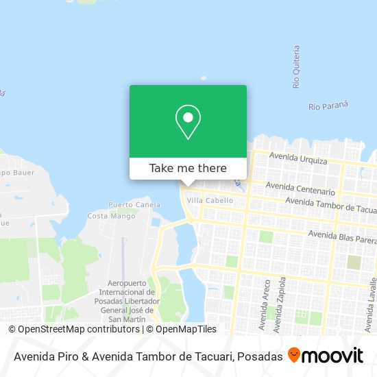 Mapa de Avenida Piro & Avenida Tambor de Tacuari