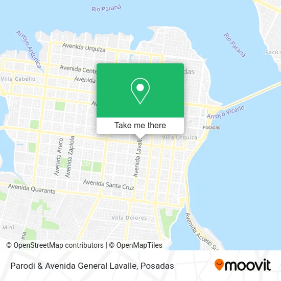 Parodi & Avenida General Lavalle map