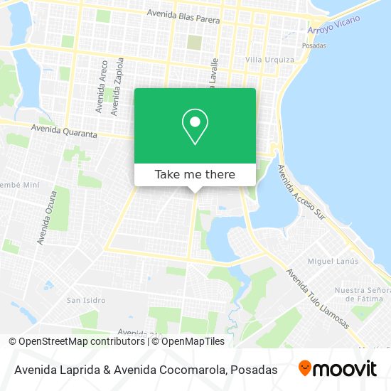 Avenida Laprida & Avenida Cocomarola map