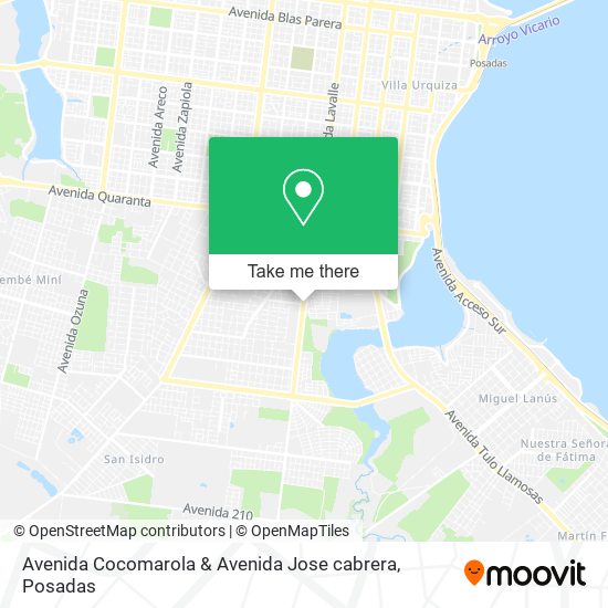 Avenida Cocomarola & Avenida Jose cabrera map