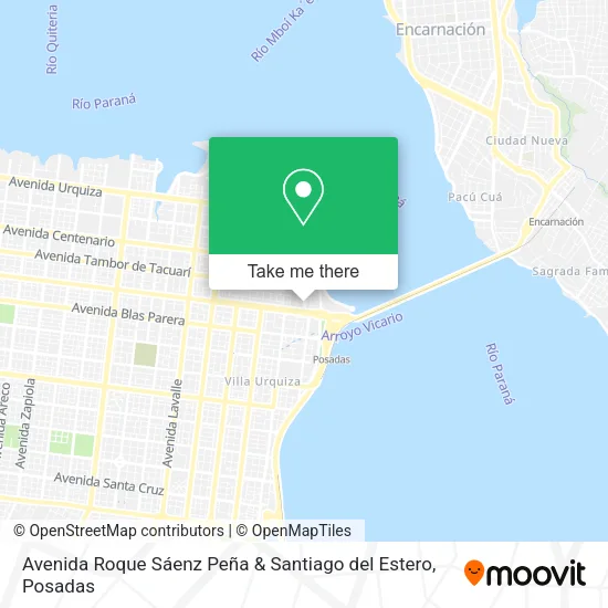 Avenida Roque Sáenz Peña & Santiago del Estero map