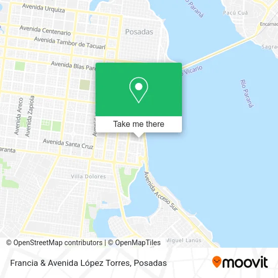 Francia & Avenida López Torres map