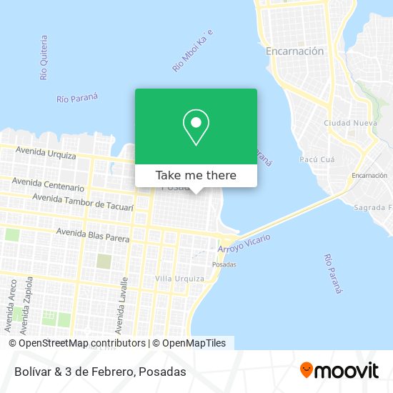 Bolívar & 3 de Febrero map