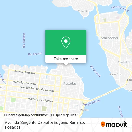 Avenida Sargento Cabral & Eugenio Ramírez map
