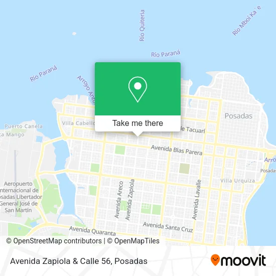 Avenida Zapiola & Calle 56 map