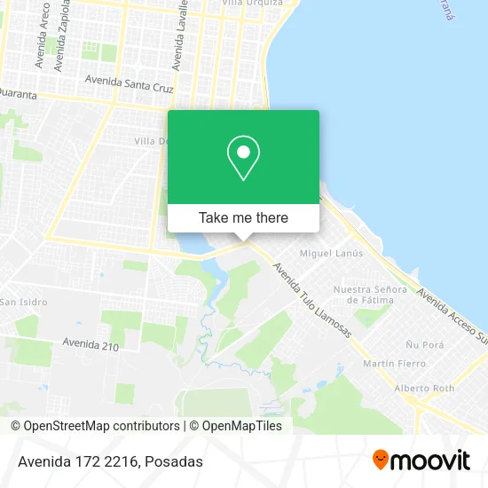 Avenida 172 2216 map