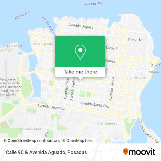 Calle 90 & Avenida Aguado map